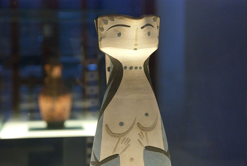 Céramique de Picasso exposée à la gare de Sóller, Majorque